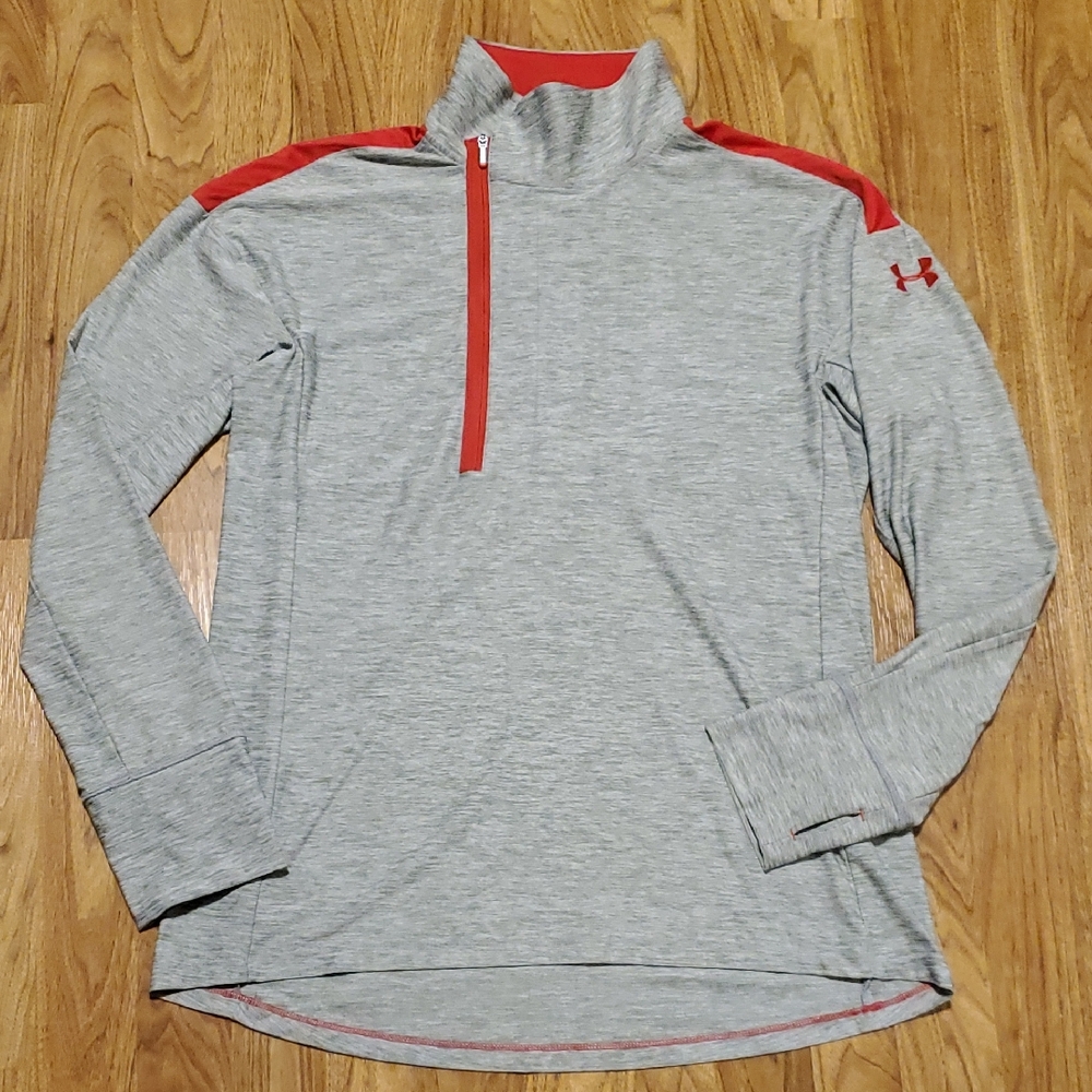 Under Armour All Season Gear Womens  Asymmetrical 1/2 Zip Long Sleeve Top Size M